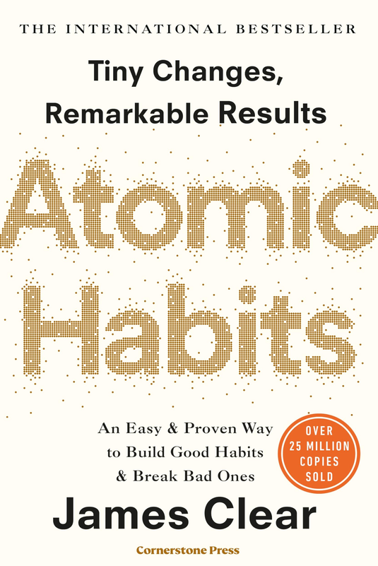 Atomic Habits book cover - motivation and habit building review for Indian students
